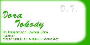 dora tokody business card